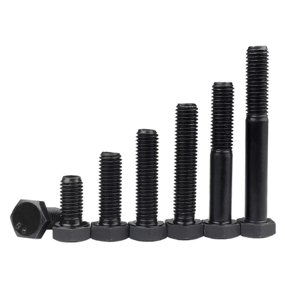 8.8 12.9 Grau M6-M36 M10 Lavadora de porcas de parafusos hexadecimal preto DIN933 ZINC acabamento simples