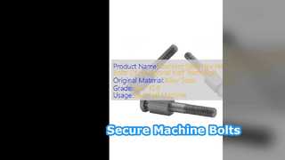 Parafusos de cabeça sextavada M4-M26, fixadores de grau 8.8